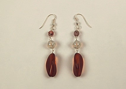 3 pcs Jewelry piece with Czech Glass Beads (OUTLET Vintage)