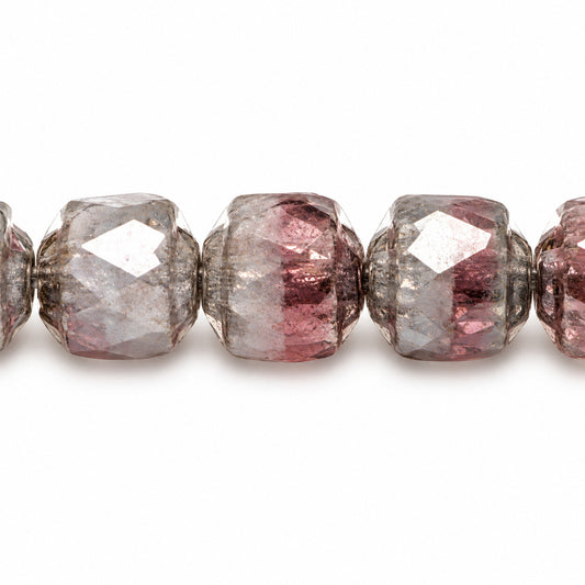 Cathedral Faceted Fire Polished Beads, X3198 Platin (x3198-13702), Glass, Czech Republic