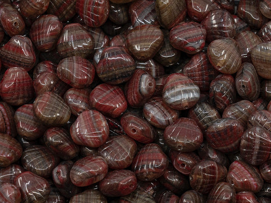 OUTLET Small Flat Shell Beads, 8x7 mm, Glass, Czech Republic