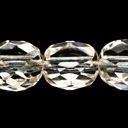 Faceted Special Cut Beads, Crystal (00030), Glass, Czech Republic