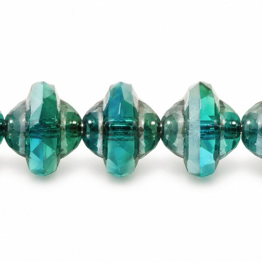 Faceted Special Cut Beads Ufo, Ts031 Platin (ts031-13702), Glass, Czech Republic