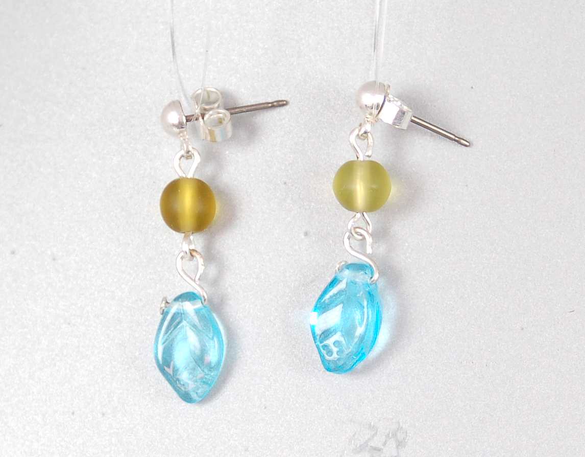 3 pcs Jewelry piece with Czech Glass Beads (OUTLET Vintage)