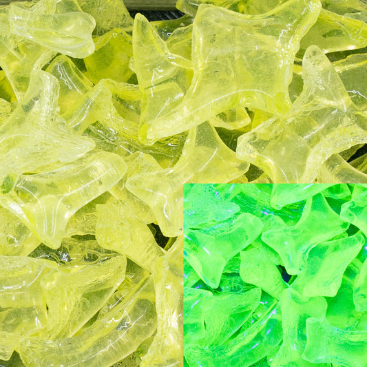 OUTLET 50g Glass Crumbs, size mix, Yellow Transparent (80130), Glass, Czech Republic