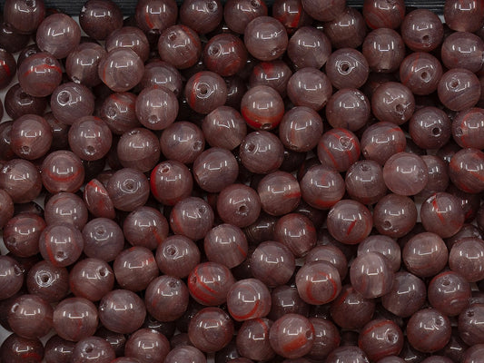 アウトレット ラウンドビーズ、6mm、ガラス、チェコ共和国