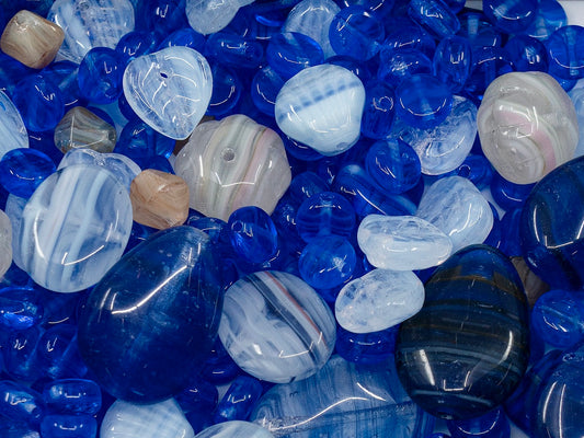 OUTLET 独特的捷克波西米亚玻璃压制珠组合，毫米，玻璃，捷克共和国