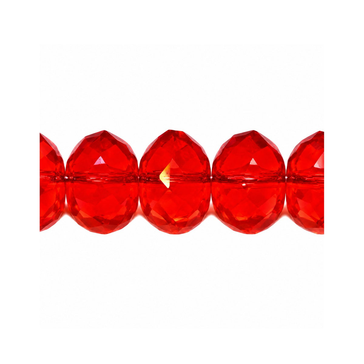Special Cut Faceted Fire Polished Beads, Transparent Orange (90030), Glass, Czech Republic