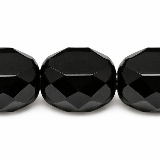 Faceted Special Cut Beads, Black (23980), Glass, Czech Republic