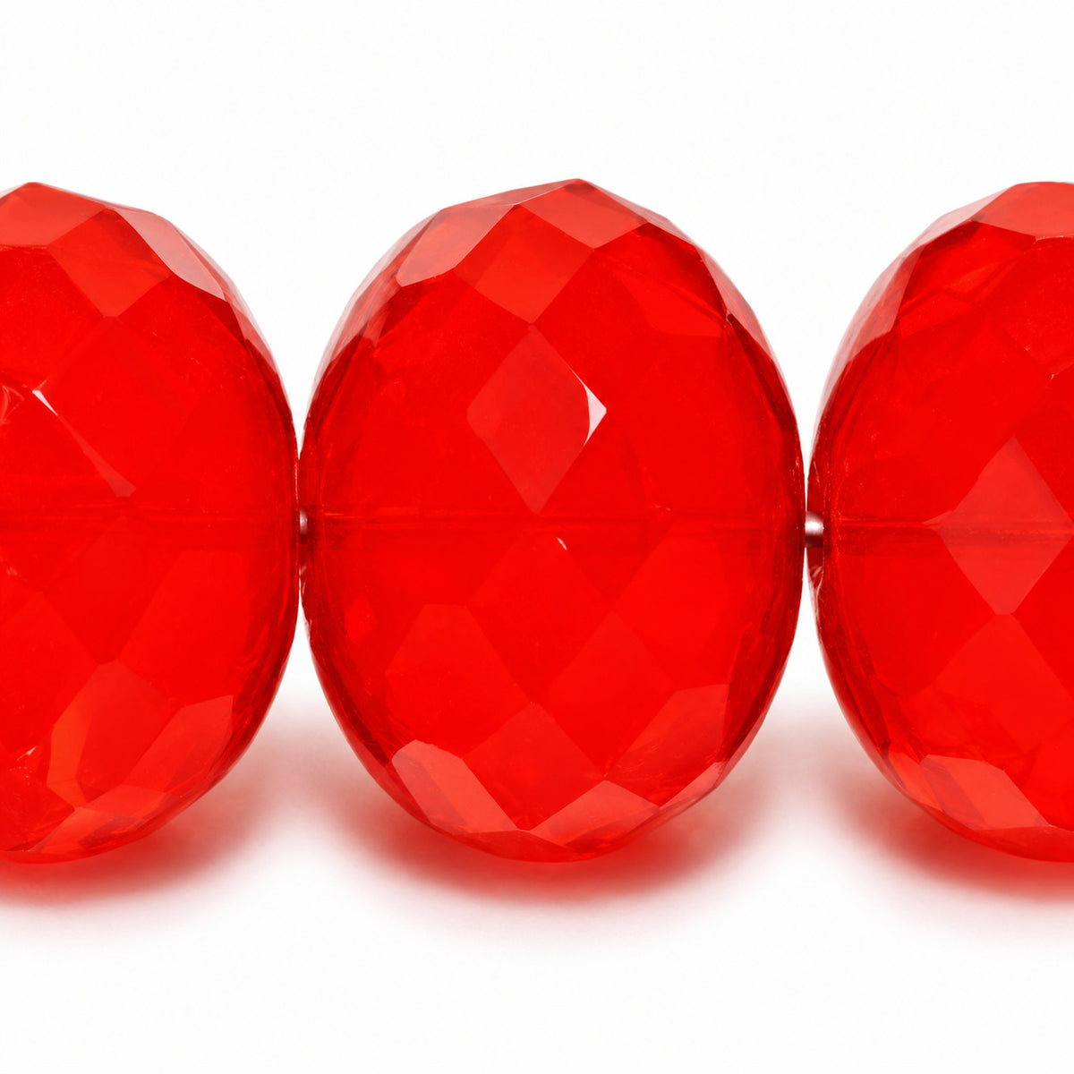 Special Cut Faceted Fire Polished Beads, Opal Orange (91230), Glass, Czech Republic