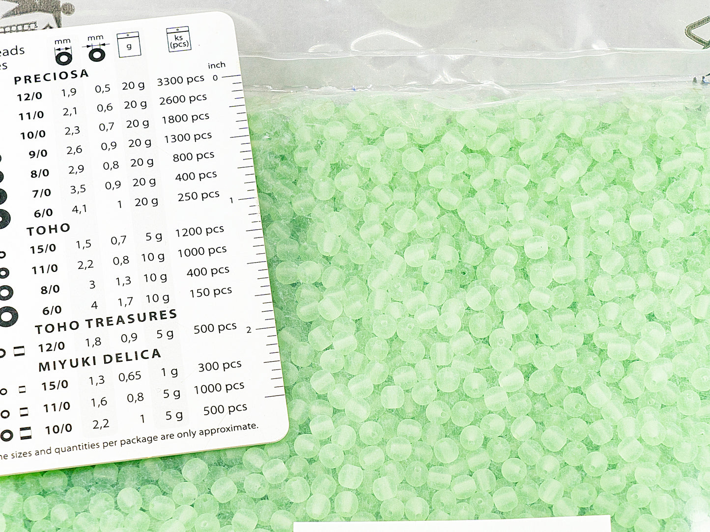 OUTLET 250g Round Pressed Druck Beads , 4 x 4 mm, Transparent Green Matte (50520-84100), Glass, Czech Republic