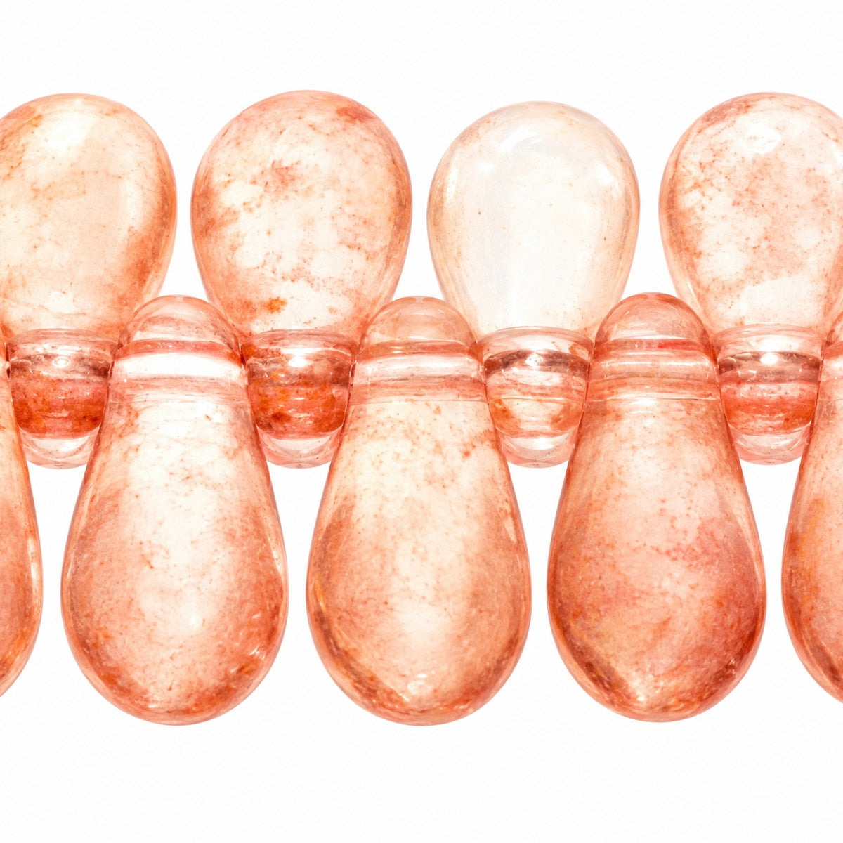 Dagger Beads, Crystal Terracotta Red (00030-15495), Glass, Czech Republic