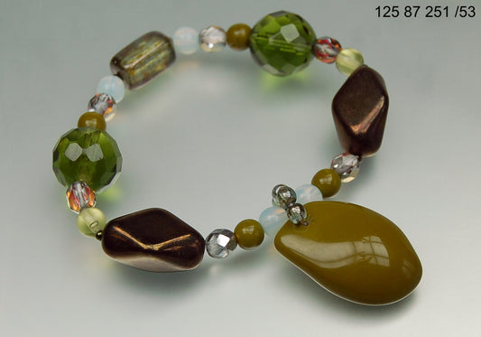 3 pcs Jewelry piece with Czech Glass Beads (OUTLET Vintage)