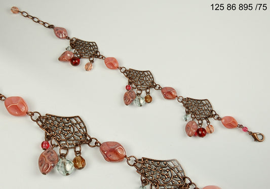 3 pcs Jewelry piece with Czech Glass Beads (OUTLET Vintage)