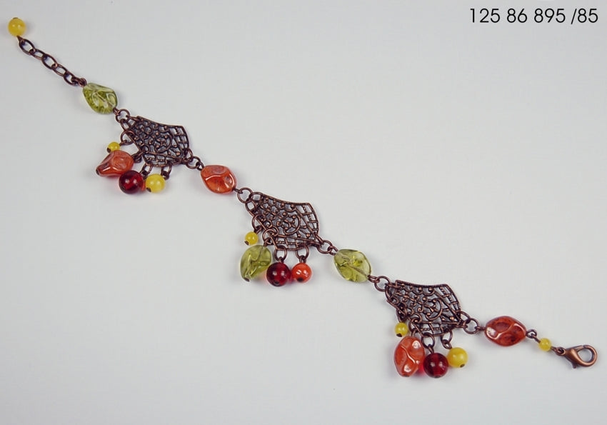 3 pcs Jewelry piece with Czech Glass Beads (OUTLET Vintage)