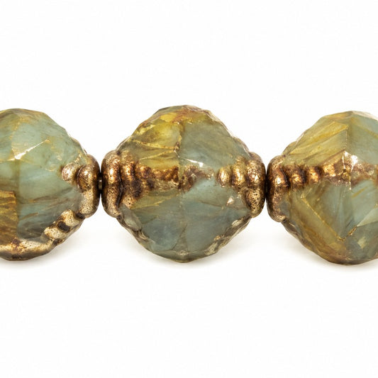 Wasp Special Cut Faceted Fire Polished Beads, X1899 Terracotta Violet (x1899-15496), Glass, Czech Republic