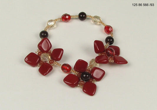 3 pcs Jewelry piece with Czech Glass Beads (OUTLET Vintage)