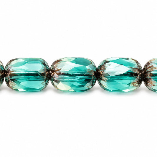 Faceted Fire Polished Beads Special Cut, X3123 Bronze (x3123-14415), Glass, Czech Republic