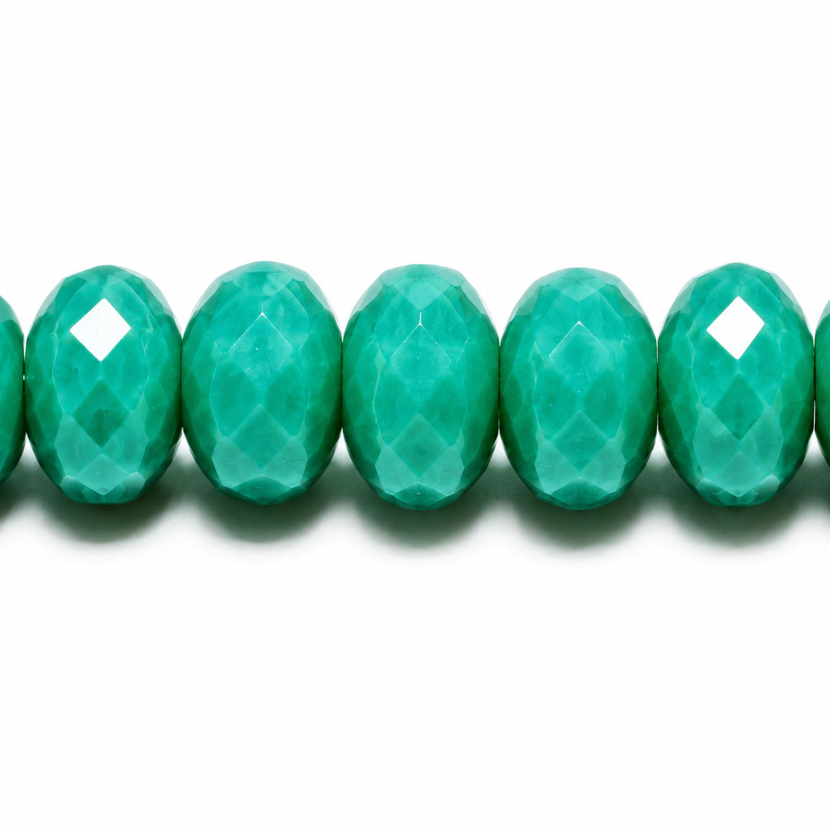 Special Cut Faceted Fire Polished Beads, Turquise (63120), Glass, Czech Republic