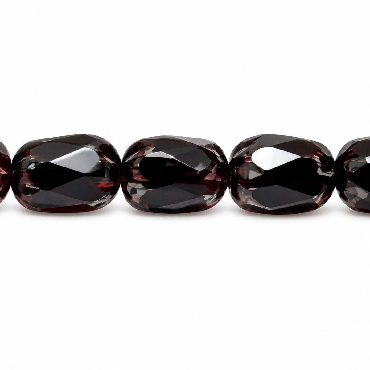 Faceted Fire Polished Beads Special Cut, Black Stain Strong (23980-86805), Glass, Czech Republic