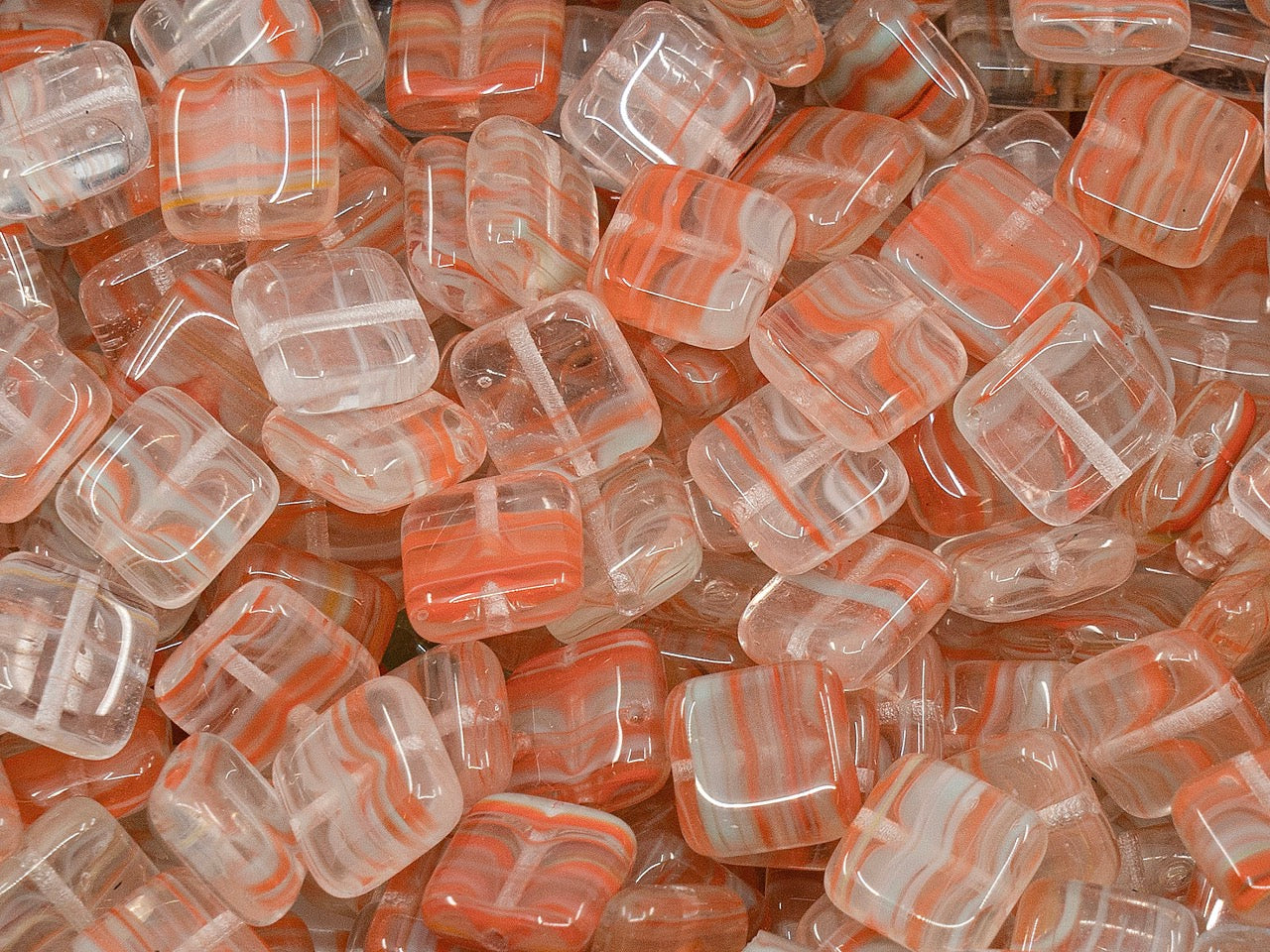 OUTLET Pressed Beads,  mm, Glass, Czech Republic