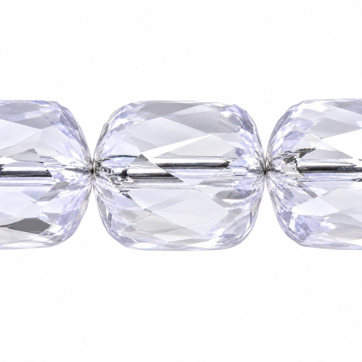 Fire Polished Faceted Cathedral Beads, Transparent Light Amethyst (20210), Glass, Czech Republic