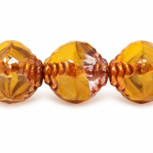 Wasp Special Cut Faceted Fire Polished Beads, X2128 Terracotta Violet (x2128-15496), Glass, Czech Republic