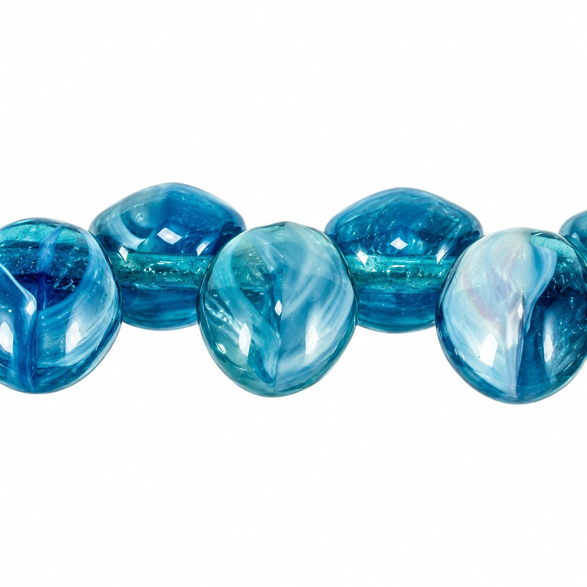 Tulip Petal Beads, X2310 (x2310), Glass, Czech Republic