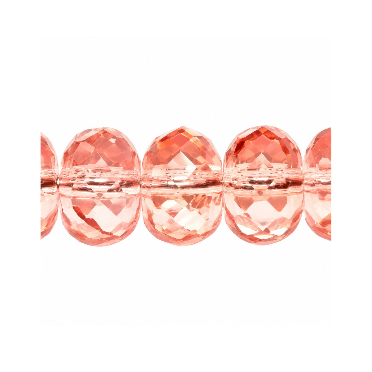 Special Cut Faceted Fire Polished Beads, Transparent Pink (70120), Glass, Czech Republic