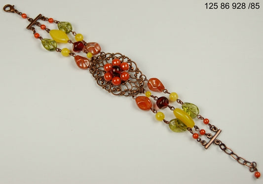 3 pcs Jewelry piece with Czech Glass Beads (OUTLET Vintage)