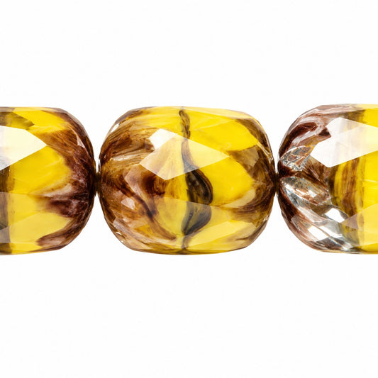 Faceted Fire Polished Beads Special Cut, X1104 Purple (x1104-15726), Glass, Czech Republic