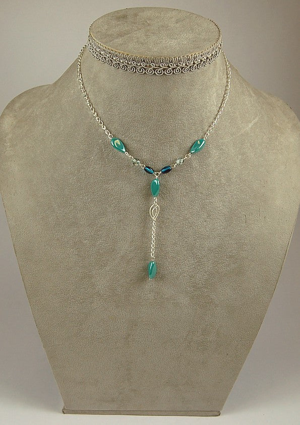 3 pcs Jewelry piece with Czech Glass Beads (OUTLET Vintage)