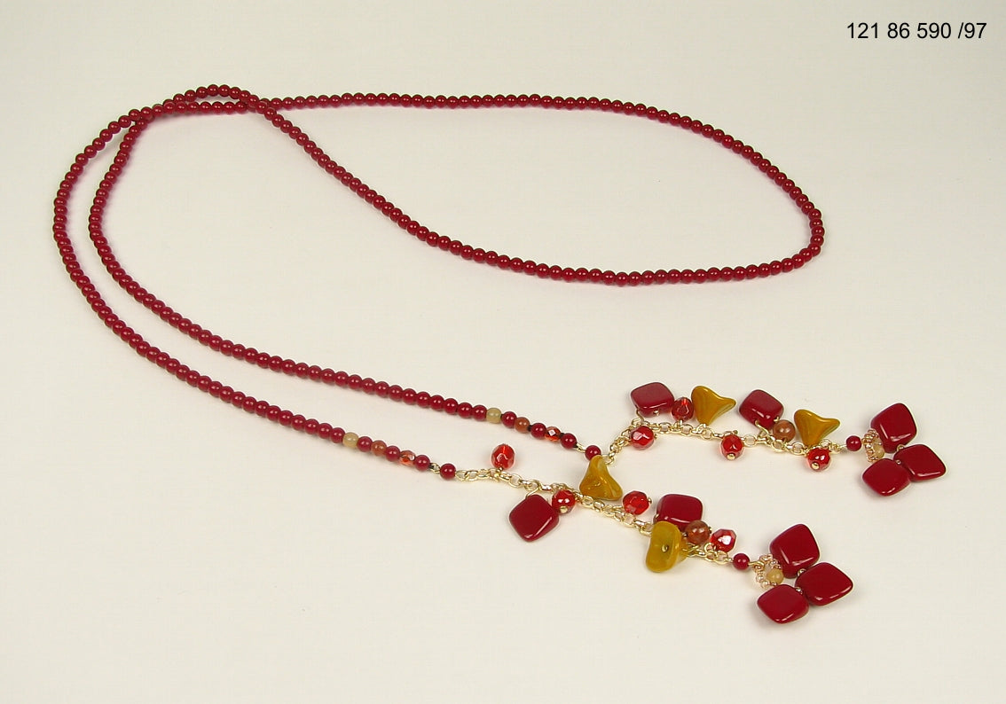 3 pcs Jewelry piece with Czech Glass Beads (OUTLET Vintage)