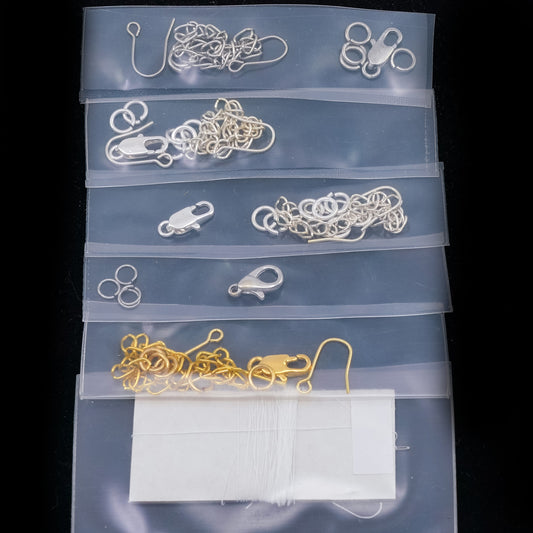OUTLET 1 pcs Random set of findings / needle with Fireline, , Set (set), Glass, Czech Republic