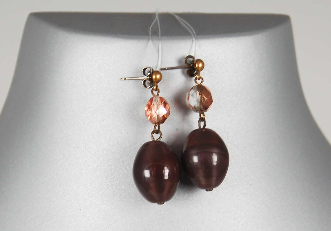 3 pcs Jewelry piece with Czech Glass Beads (OUTLET Vintage)