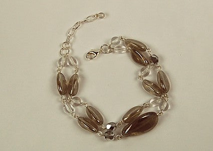 3 pcs Jewelry piece with Czech Glass Beads (OUTLET Vintage)