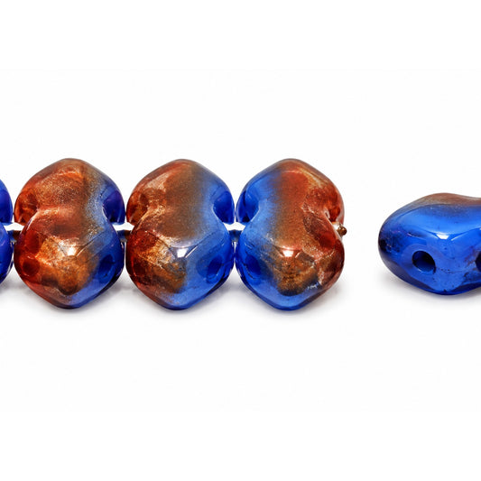 3-Hole Pressed Beads, X2141 (x2141), Glass, Czech Republic