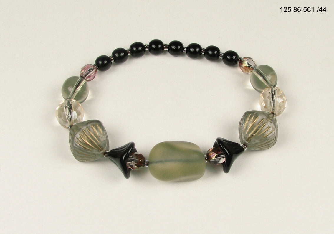 3 pcs Jewelry piece with Czech Glass Beads (OUTLET Vintage)