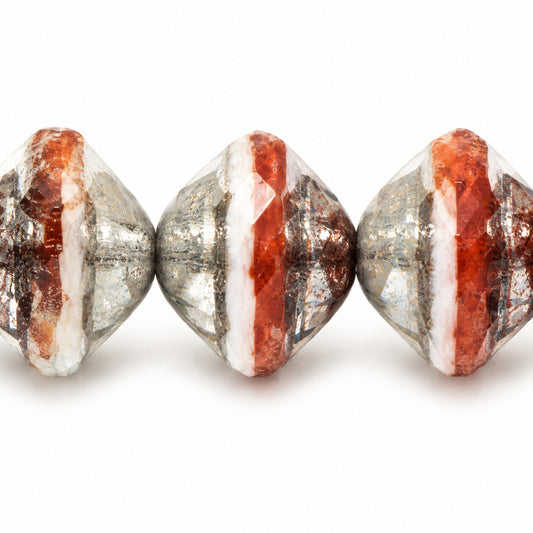 Faceted Special Cut Beads Ufo, X3113 Platin (x3113-13702), Glass, Czech Republic