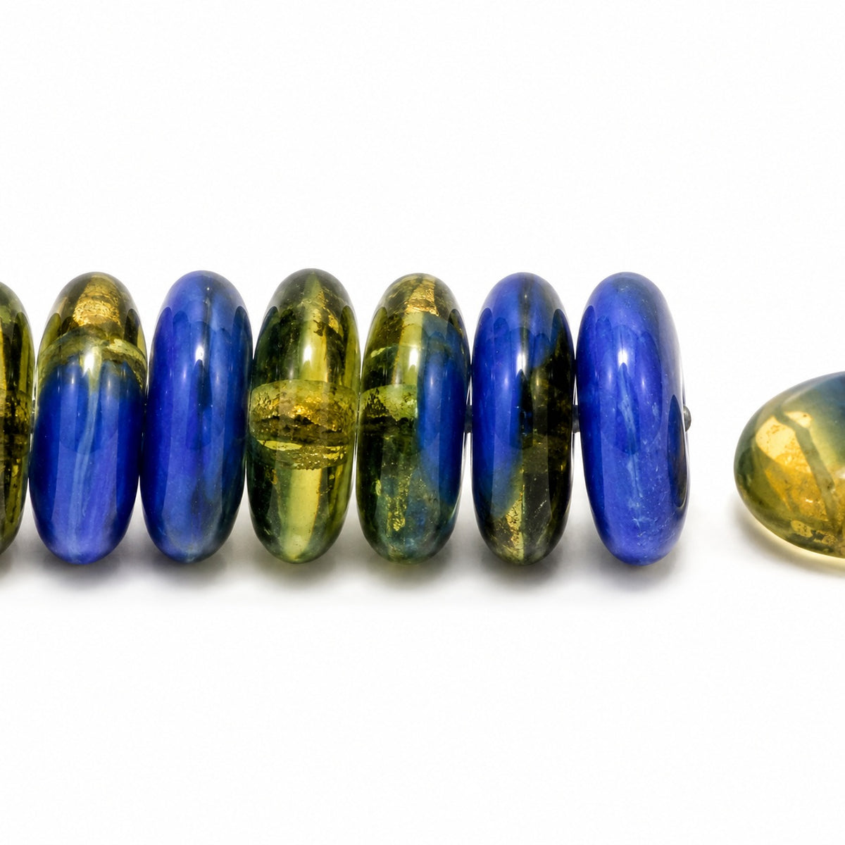 Space Disk Beads, X1594 (x1594), Glass, Czech Republic