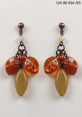 3 pcs Jewelry piece with Czech Glass Beads (OUTLET Vintage)