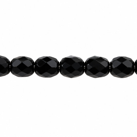 Faceted Special Cut Beads, Black Travertin (23980-86800), Glass, Czech Republic