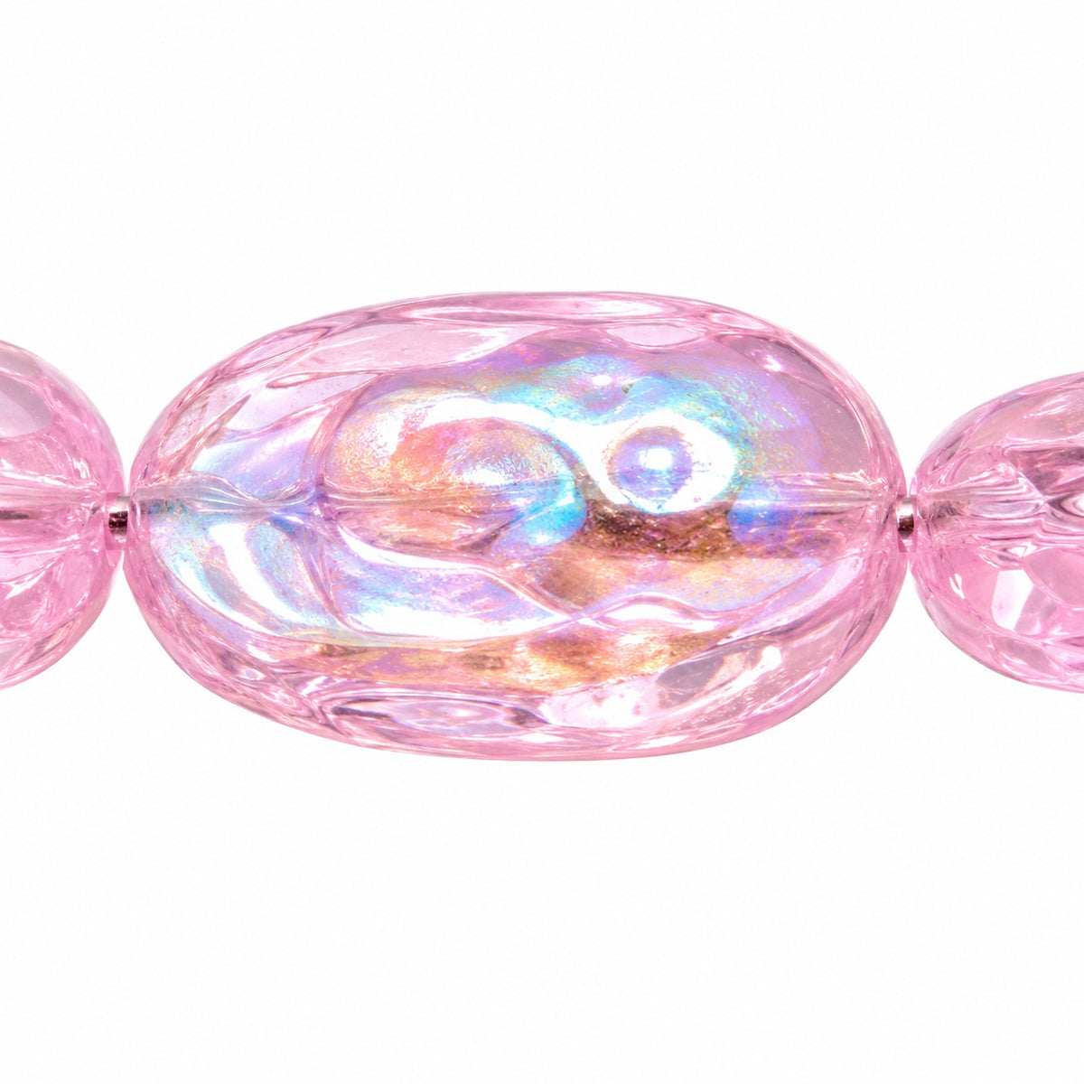 Skull In Oval Beads, 70710 Ab (70710-28701), Glass, Czech Republic