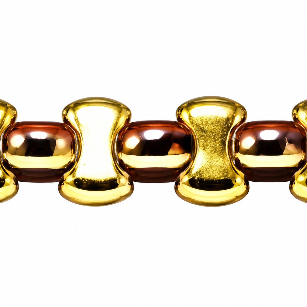 Shaped Pressed Beads, Black 98542 (23980-98542), Glass, Czech Republic