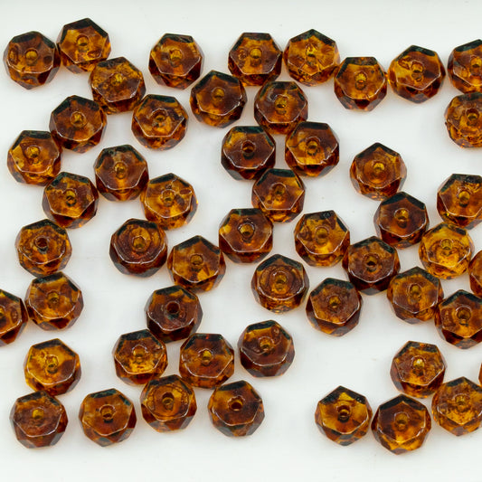 OUTLET 10 grams Flower Beads, Crystal Stain Strong (00030-86805), Glass, Czech Republic