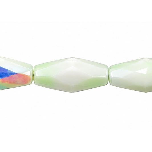 Fire Polished Faceted Oval Beads, Z0050 28801 (z0050-28801), Glass, Czech Republic