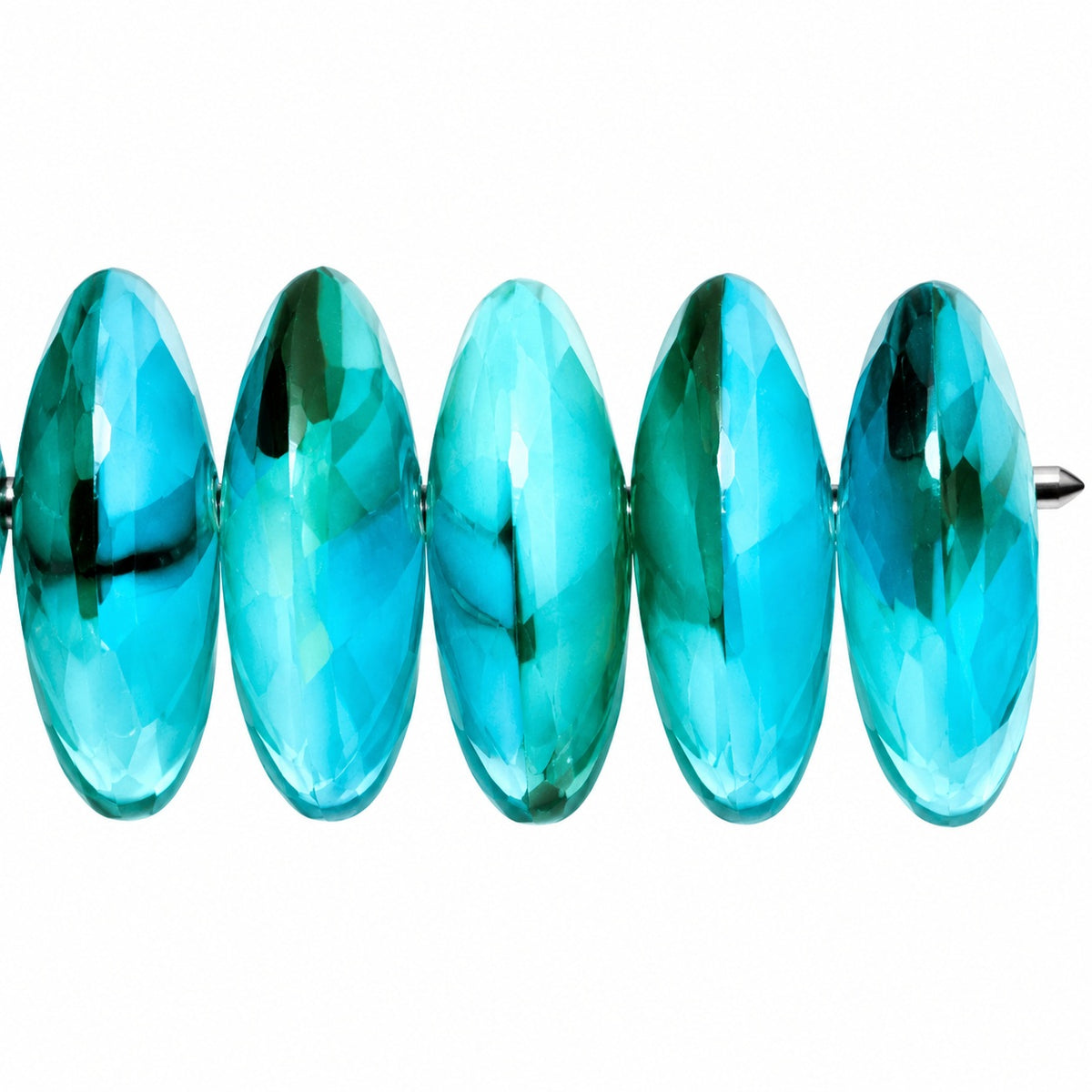 Lentil Round Beads, Lg003 (lg003), Glass, Czech Republic
