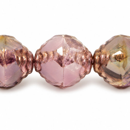 Wasp Special Cut Faceted Fire Polished Beads, X1021 Terracotta Violet (x1021-15496), Glass, Czech Republic