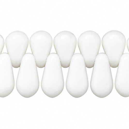 Dagger Beads, Chalk White (03000), Glass, Czech Republic