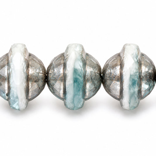 Faceted Special Cut Beads Ufo, X3103 Platin (x3103-13702), Glass, Czech Republic