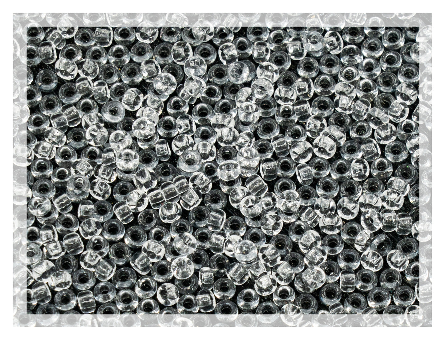 Preciosa Ornela Seed Beads, Transparent colorless Crystal 00050