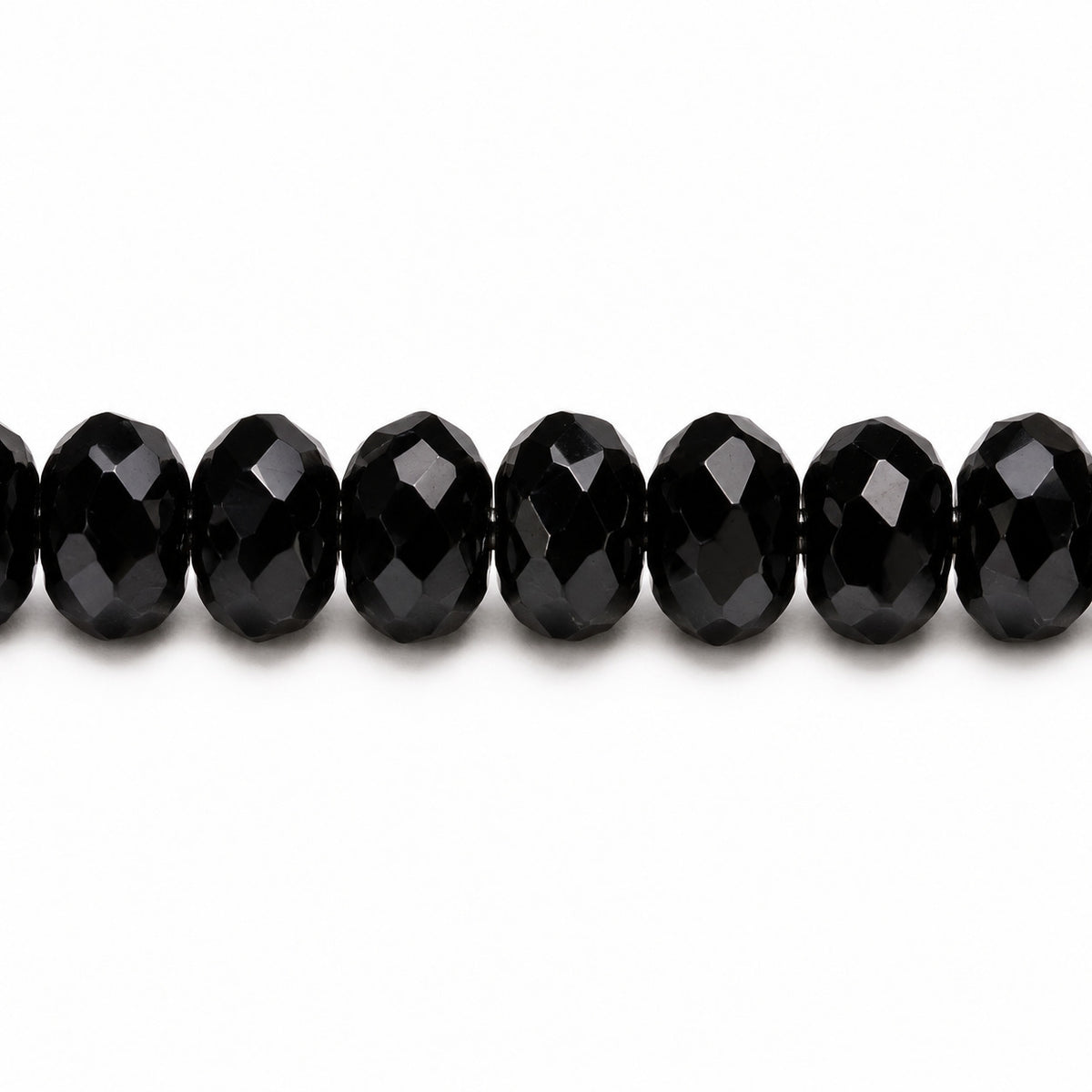 Special Cut Faceted Fire Polished Beads, Black (23980), Glass, Czech Republic